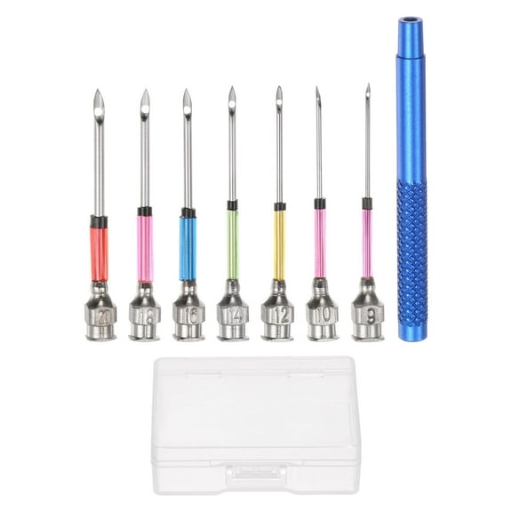 Uxcell Handle Punch Needle Adjustable Punch Needle 0.9/1.0/1.2/1.4/1.6/1.8/2.0mm