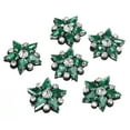 thumbnail image 1 of Uxcell Handmade Star Beaded Patches, 6Pcs Rhinestone Appliques Star Patches Appliques for Clothing DIY, Emerald Green, 1 of 6