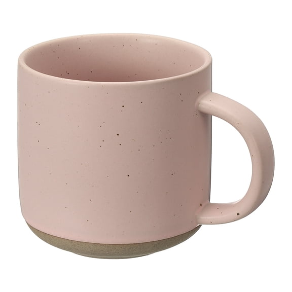 Uxcell Handmade Vintage Espresso Cups, 12 oz Ceramic Coffee Mug Stoneware Tea Cup with Handle Dishwasher and Microwave Safe for Latte Cappuccino Milk Office Home Gifts, Pink