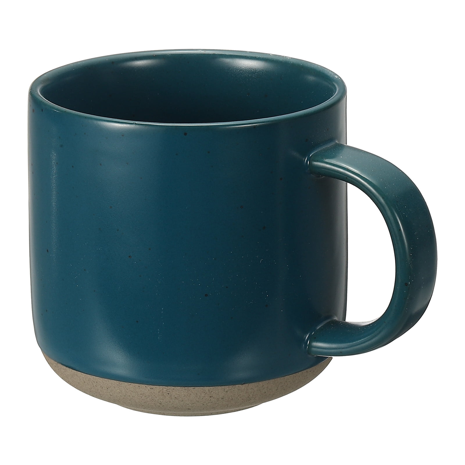 Uxcell Handmade Vintage Espresso Cups, 12 oz Ceramic Coffee Mug Stoneware Tea Cup with Handle Dishwasher and Microwave Safe for Latte Cappuccino Milk Office Home Gifts, Blue