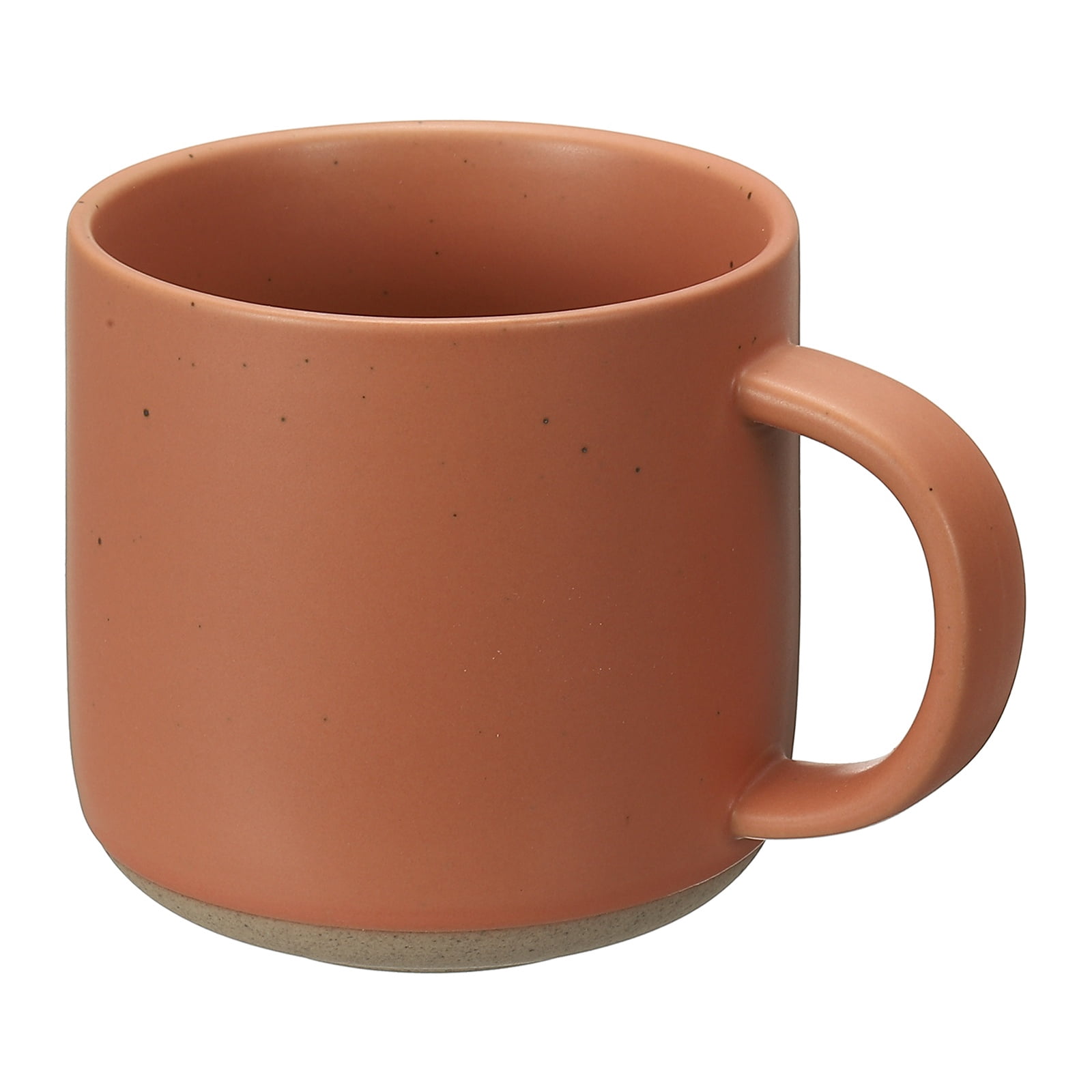 Uxcell Handmade Vintage Espresso Cups, 12 oz Ceramic Coffee Mug Stoneware Tea Cup with Handle Dishwasher and Microwave Safe for Latte Cappuccino Milk Office Home Gifts, Orange