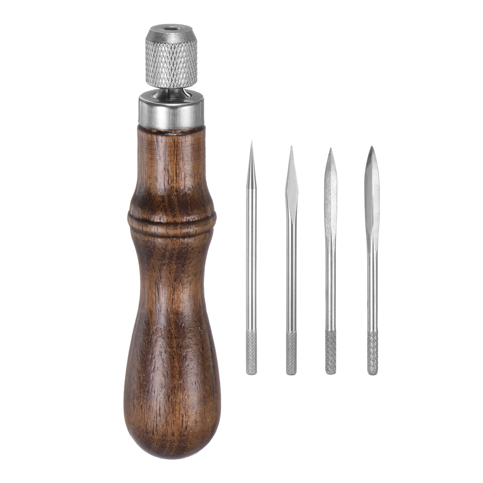 Uxcell Handwork Sewing Awl 4 in 1 Set Tool Rhombus Taper Stitch Leather ...