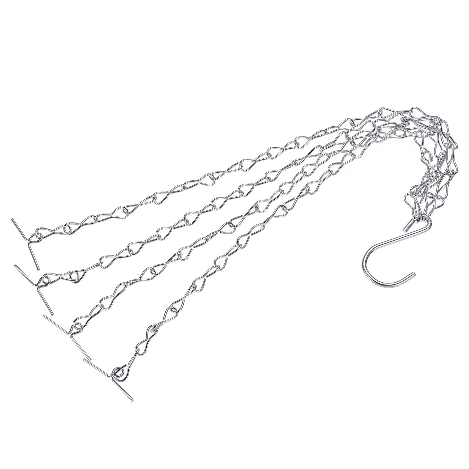 Uxcell Hanging Chains 33cm Extension Link 4 Point Holder with S Hook