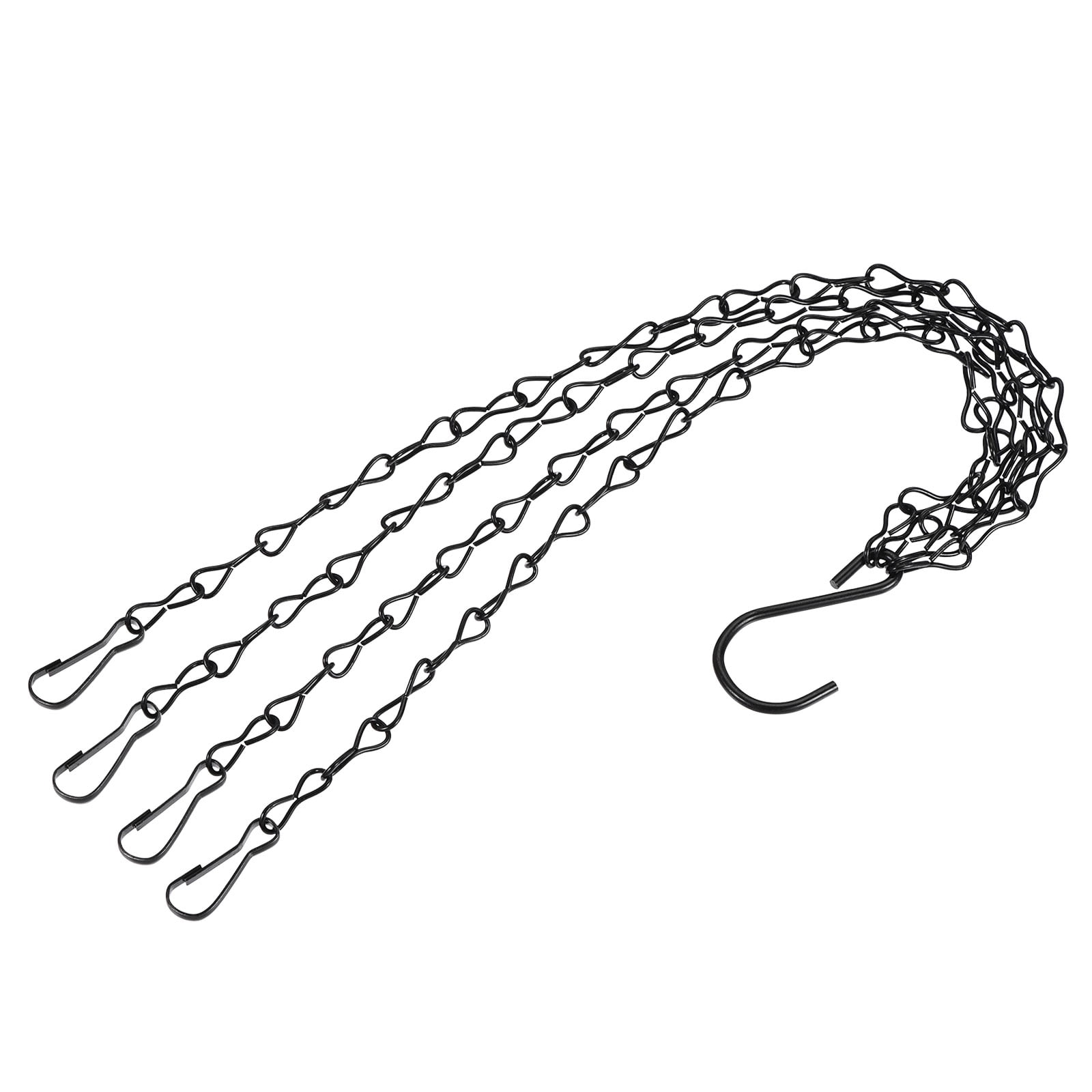 Uxcell Hanging Chains 33cm Extension Link 4 Point Holder with S Shaped