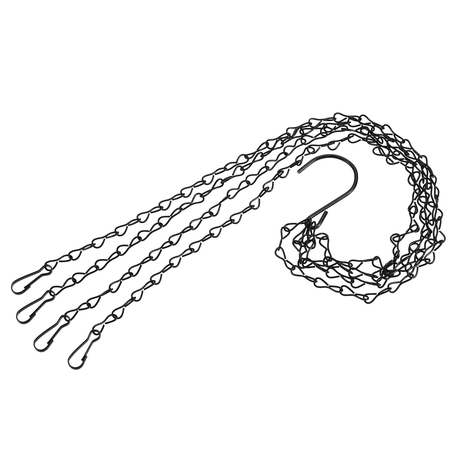 Uxcell Hanging Chains 58cm Extension Link 4 Point Holder with S Shaped