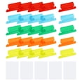 thumbnail image 1 of Uxcell Hanging File Folder Tabs, 2 Inch File Folder Tabs and Inserts Plastic Clear File Folder Labels Filing Tabs for Hanging File Folders, Multicolor, 100 Pcs, 1 of 7