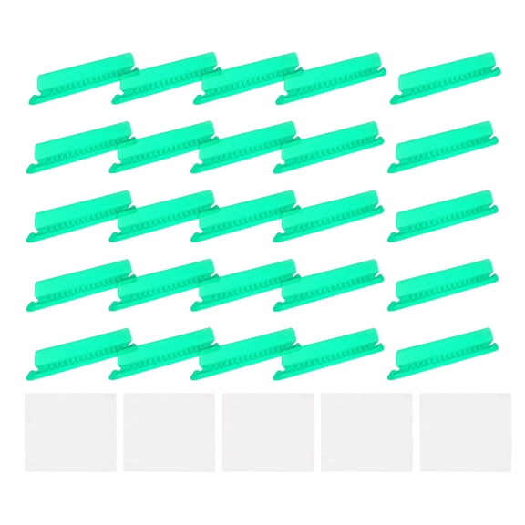 Uxcell Hanging File Folder Tabs, 4 Inch File Folder Tabs and Inserts Plastic Clear File Folder Labels Filing Tabs for Hanging File Folders, Green, 100 Pcs