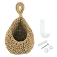 thumbnail image 1 of Uxcell Hanging Fruit Baskets for Kitchen, Small Size Hanging Baskets, Brown, 1 of 7