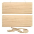 thumbnail image 1 of Uxcell Hanging Wood Sign with String, 10"x4" Rectangle Wooden Blank Wood Plaque for Painting, Writing, Door Hanger,10pcs, 1 of 4