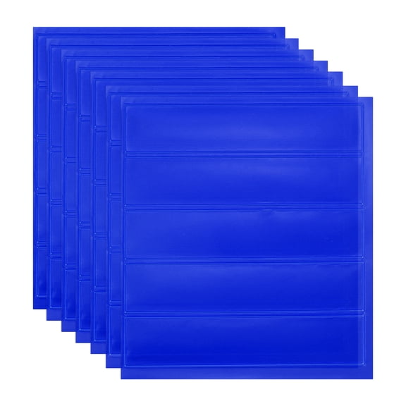 Uxcell Hard Hat Reflective Stickers, (5 x 6 Inch, Blue) (7 Pcs), Retro Reflective Safety Tape Durable Adhesive Helmet Stickers, Suit for - Hard Hats/Helmets/Mailboxes
