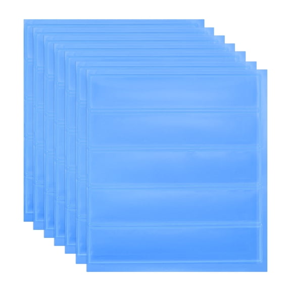 Uxcell Hard Hat Reflective Stickers, (5 x 6 Inch, Light Blue) (7 Pcs), Retro Reflective Safety Tape Durable Adhesive Helmet Stickers, Suit for - Hard Hats/Helmets/Mailboxes
