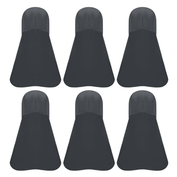 Uxcell Hard Hat Sun Shade, 6 Pack Neck Shade Cooling Skull Cap for Riding, Dark Gray