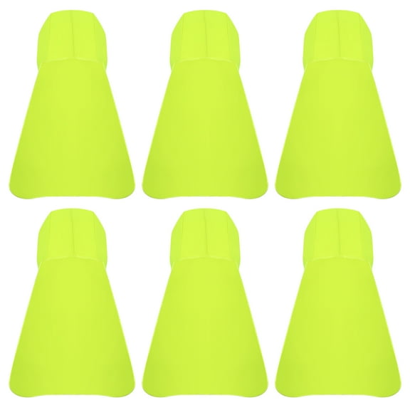 Uxcell Hard Hat Sun Shade, 6 Pack Neck Shade Cooling Skull Cap for Riding, Fluorescent Green