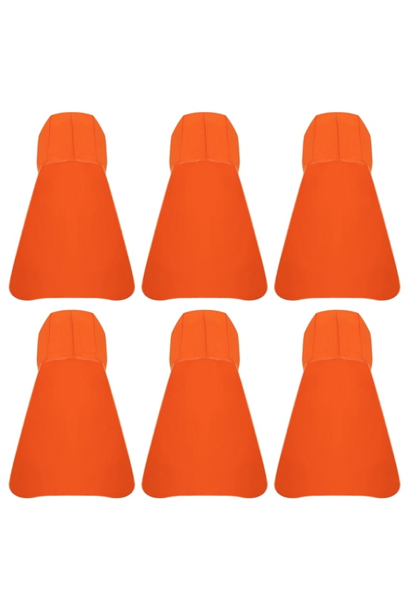 Hard Hat Sun Shade, 6 Pack Neck Shade Cooling Skull Cap for Riding, Orange