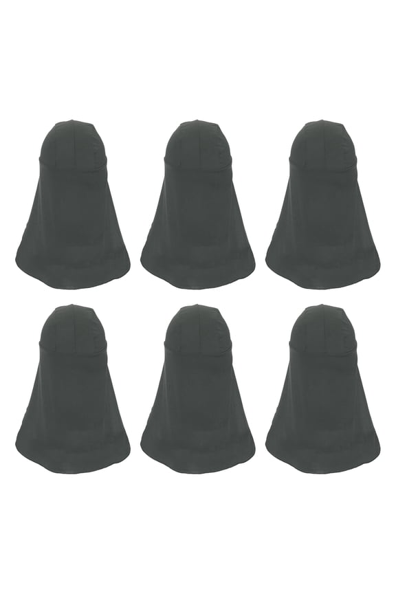Hard Hat Sun Shade, 6 Pcs Hard Hat Liner Neck Shade Sun Protector, Dark Gray