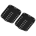 thumbnail image 1 of Uxcell Hard Hat Sweatband Cotton Hard Hat Liner Snap Button Helmet Forehead Sweating Pads Black 12 Pack, 1 of 6