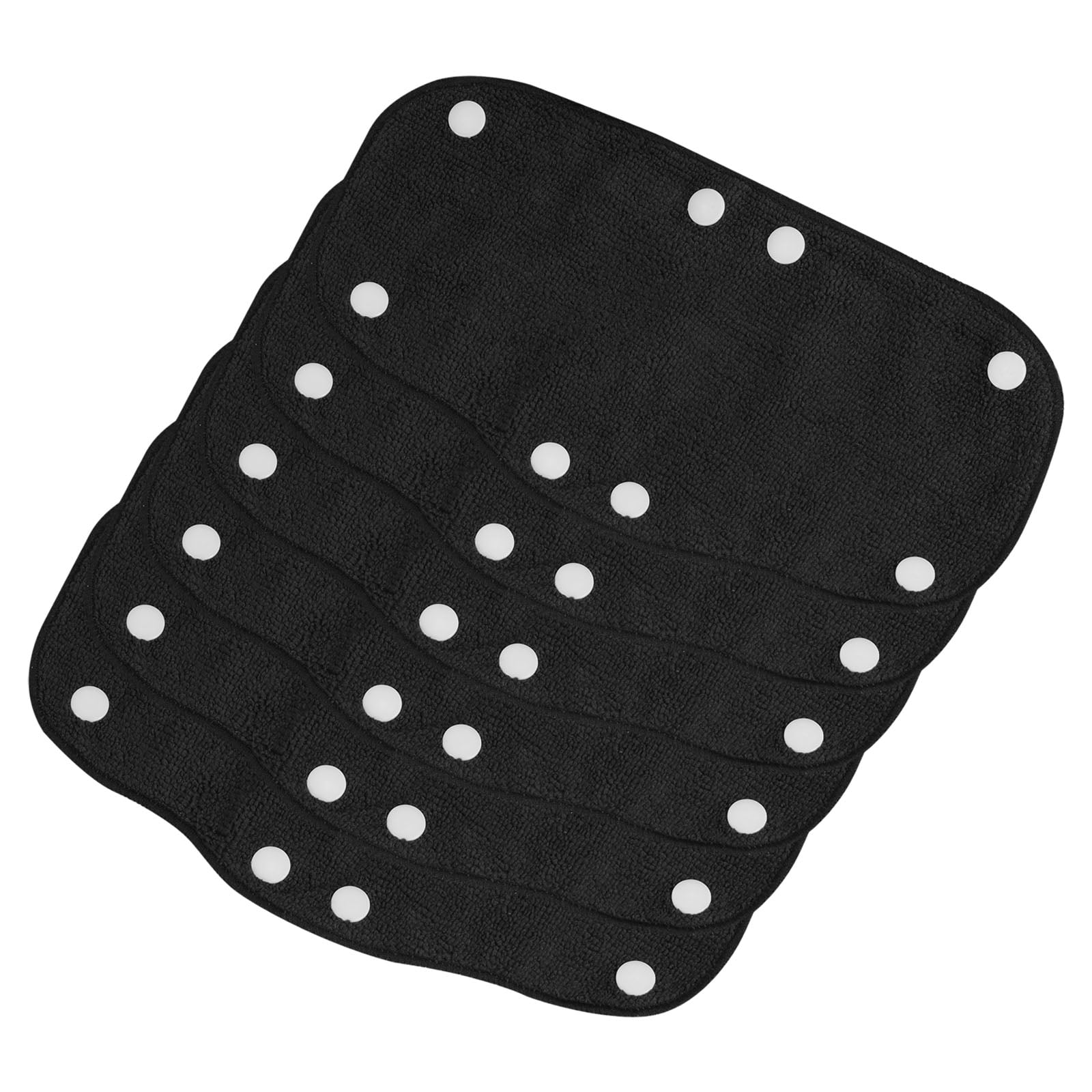 Uxcell Hard Hat Sweatband Cotton Hard Hat Liner Snap Button Helmet Forehead Sweating Pads Black