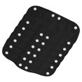 thumbnail image 1 of Uxcell Hard Hat Sweatband Cotton Hard Hat Liner Snap Button Helmet Forehead Sweating Pads Black 6 Pack, 1 of 6