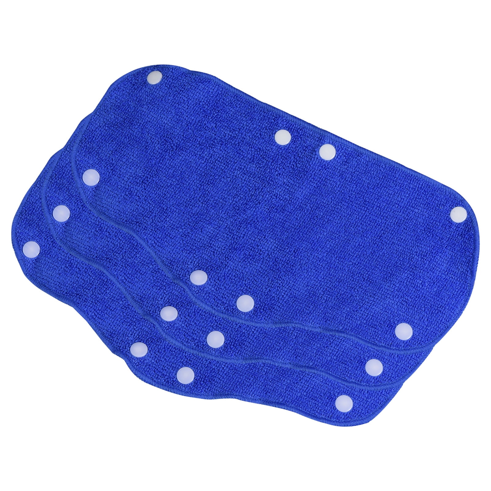 Uxcell Hard Hat Sweatband Cotton Hard Hat Liner Snap Button Helmet Forehead Sweating Pads Blue 3