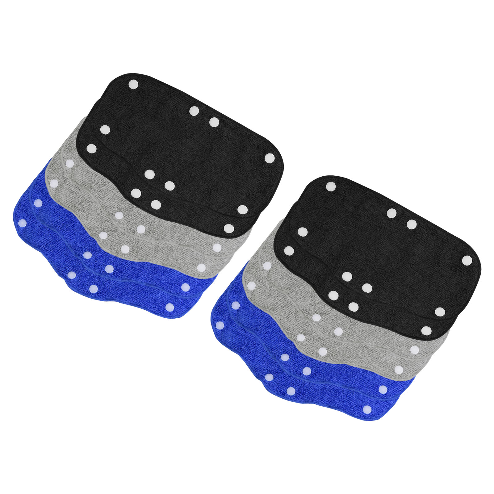 Uxcell Hard Hat Sweatband Cotton Hard Hat Liner Snap Button Helmet Forehead Sweating Pads Blue