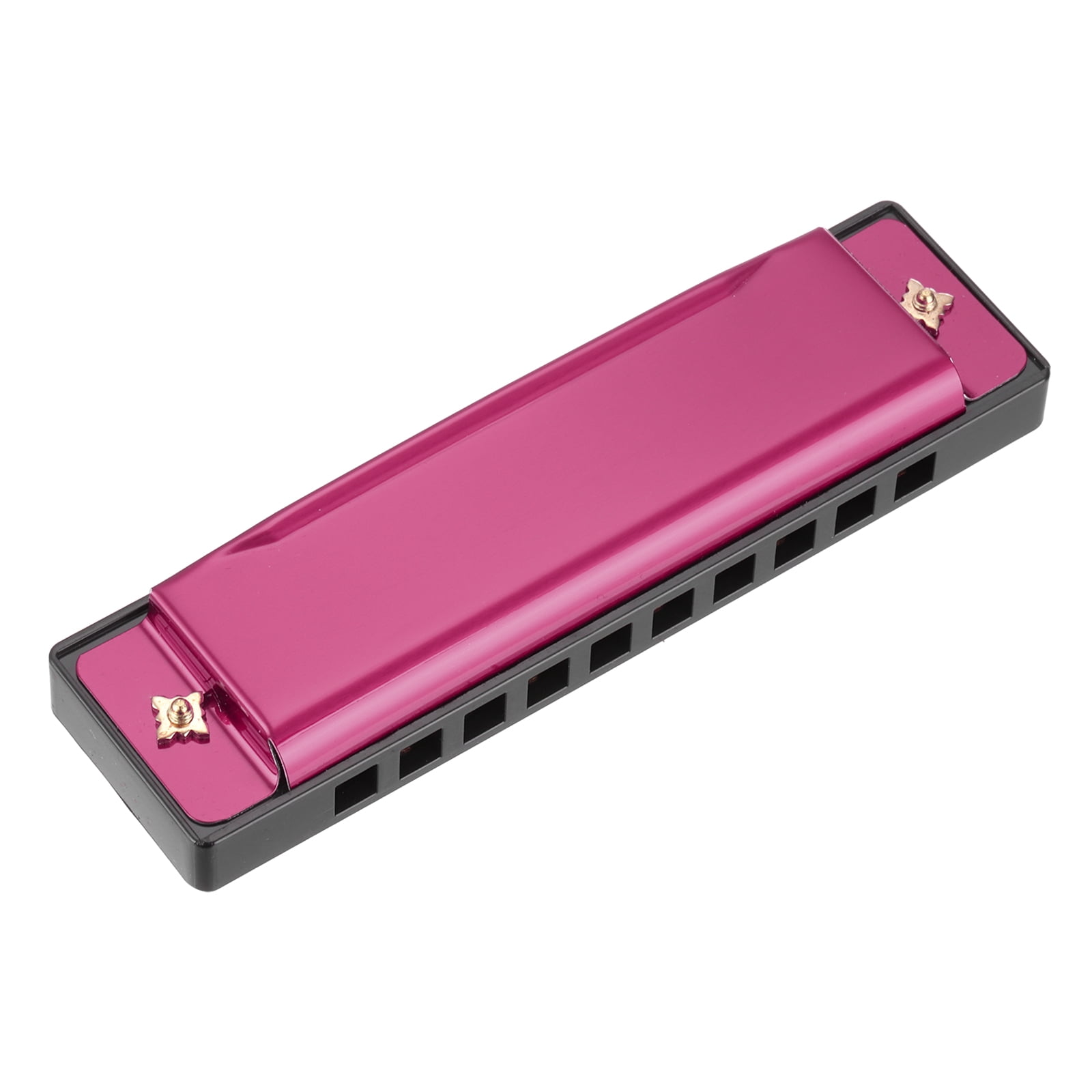 Uxcell Harmonica 10 Holes 10 Tone C Key Harmonica Mouth Musical Instruments Toy for Adults Beginner Educational (Pink)