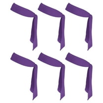 Head Ties Headbands, 6 Pcs Ninja Karate Headband Adjustable Sports Tie for Men Women Running Tennis Yoga, Dark Purple