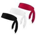 thumbnail image 1 of Uxcell Head Ties Headband Ninja Karate Headband Adjustable Sports Tie Back Black, White, Red, 1 of 7