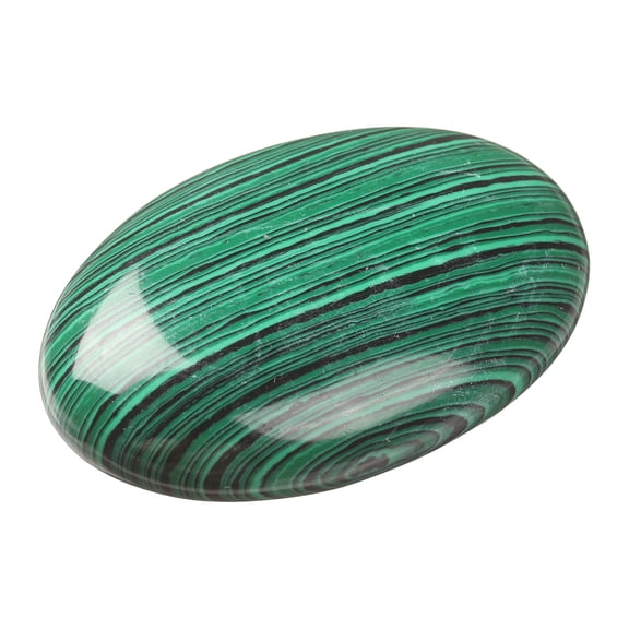 Uxcell Healing Crystal Stones, 2.36"x1.57" Oval Worry Stones, Natural Palm Gemstone Rocks for Women Energy Reiki Meditation DIY Gifts, Malachite Crystal