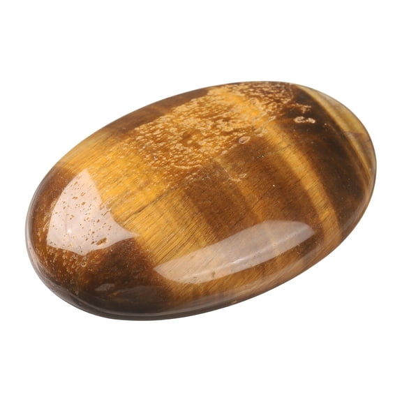 Uxcell Healing Crystal Stones, 2.36"x1.57" Oval Worry Stones, Natural Palm Gemstone Rocks for Women Energy Reiki Meditation DIY Gifts, Tigers Eye