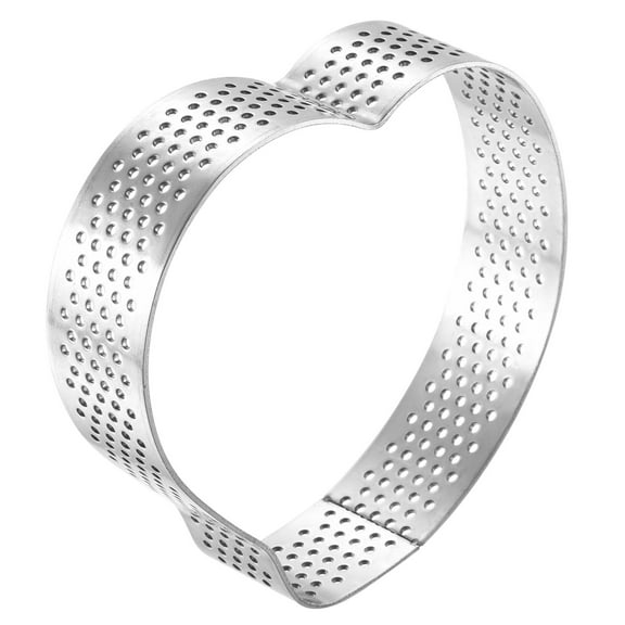 Uxcell Heart Cake Mold Ring, 3.1" x 3.1" Heart Shaped Stainless Steel Cake Ring Mold DIY Baking Tools
