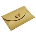 thumbnail image 1 of Uxcell Heart Clasp Tiny Items Storage Card Holder Mini Envelopes, Golden 50 Pack, 1 of 5
