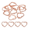 thumbnail image 1 of Uxcell Heart Flower Shape Alloy Open Back Bezel Pendants DIY Hollow Frame, Light Gold 10 Pack, 1 of 5