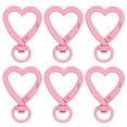thumbnail image 1 of Uxcell Heart Shape Swivel Buckles, Zinc Alloy Spring Snap Keychain Clip Hanging Snap Hooks for DIY Crafts Key Chains Bag Purse Pink, 1 of 7