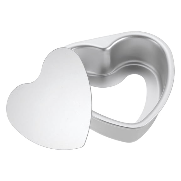 Uxcell Heart Shaped Cake Pan with Removable Loose Bottom 4" Cheesecake Aluminum Nonstick Layers Baking Pan