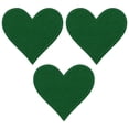 thumbnail image 1 of Uxcell Heart Shaped Iron-on Patches for Clothing Packaging Gifts Clothing Home Textiles Green 3 Pcs, 1 of 7