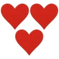 thumbnail image 1 of Uxcell Heart Shaped Iron-on Patches for Clothing Packaging Gifts Clothing Home Textiles Red 3 Pcs, 1 of 7