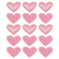 thumbnail image 1 of Uxcell Heart Shaped Patches Rose Pink Embroidered Sew on Love Applique Patches 15 Pack Pink, 1 of 6