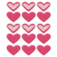 thumbnail image 1 of Uxcell Heart Shaped Patches Rose Pink Embroidered Sew on Love Applique Patches 15 Pack Rose Red, 1 of 6