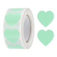 thumbnail image 1 of Uxcell Heart Shaped Sticker 1 Inch Self Adhesive Love Sticker Label for Valentine Day, Light Green 500 Pcs, 1 of 6
