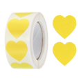 thumbnail image 1 of Uxcell Heart Shaped Sticker 1 Inch Self Adhesive Love Sticker Label for Valentine Day, Yellow 500 Pcs, 1 of 6