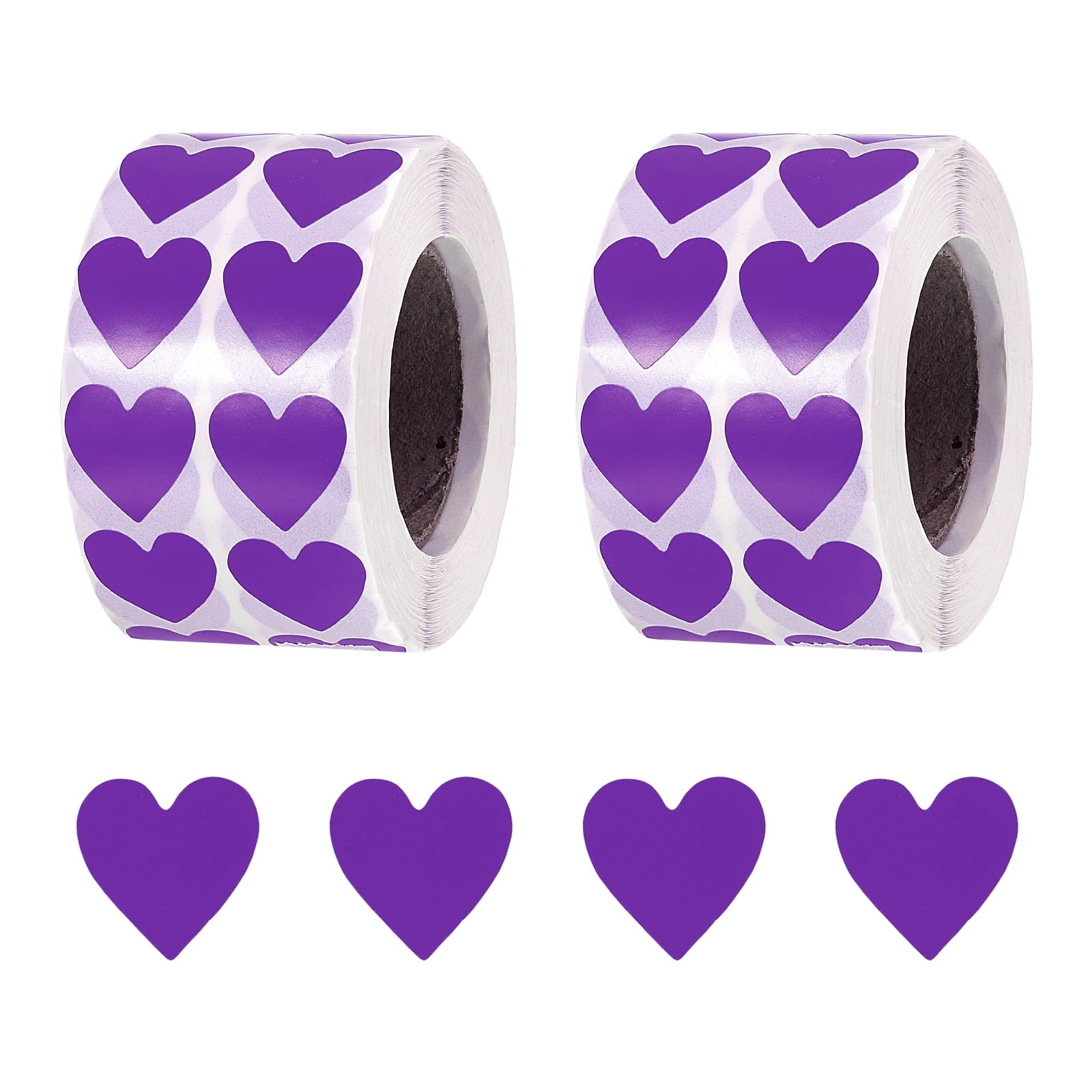 Uxcell Heart Shaped Sticker 3/4 Inch Self Adhesive Love Sticker Label ...