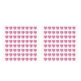 thumbnail image 1 of Heart Stickers, Self Adhesive Acrylic Heart Rhinestones Jewel Stickers for Crafting Light Pink 2 Sheet, 1 of 6