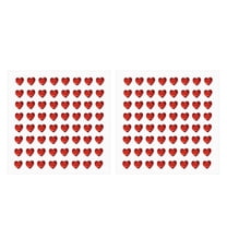 Heart Stickers, Self Adhesive Acrylic Heart Rhinestones Jewel Stickers for Crafting Red 2 Sheet