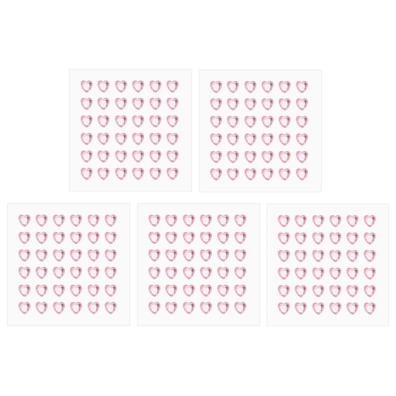 Uxcell Heart Stickers, Self Adhesive Acrylic Hearts Rhinestones Jewel Sticker for Crafting and DIY Pink