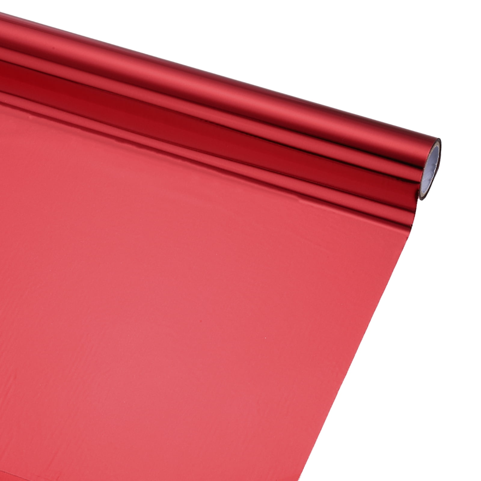 Uxcell Heat Foil Transfer Paper Roll, 12.6 in x 32.8 ft Heat Activated Foil Sheets Toner Reactive Laminator Laser Printer Hot Stamping Sheet for DIY Card Scrapbooking, Red