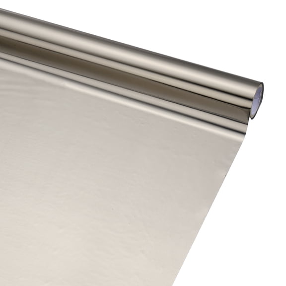 Uxcell Heat Foil Transfer Paper Roll, 12.6 in x 32.8 ft Heat Activated Foil Sheets Toner Reactive Laminator Laser Printer Hot Stamping Sheet for DIY Card Scrapbooking, Iron Gray