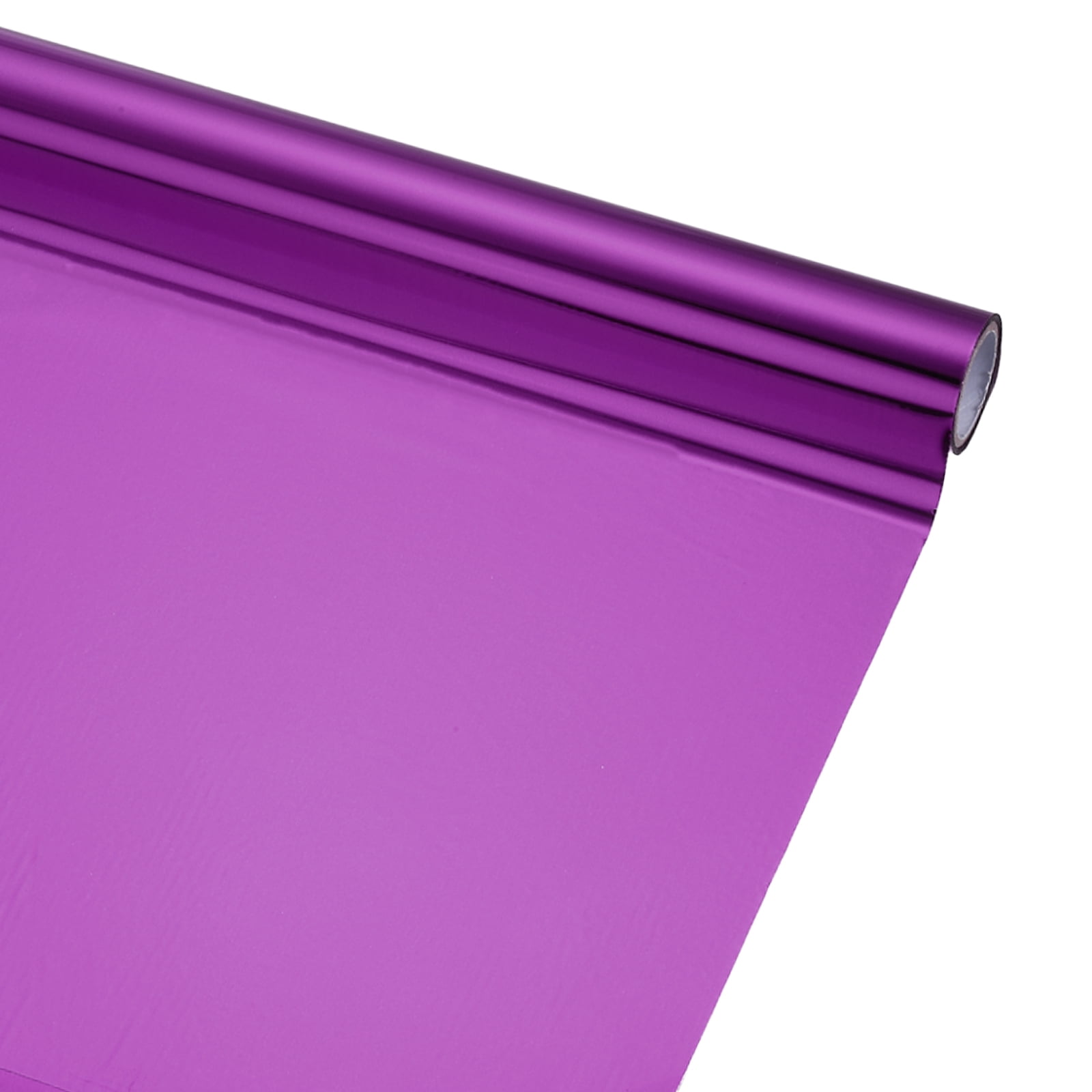 Uxcell Heat Foil Transfer Paper Roll, 12.6 in x 32.8 ft Heat Activated Foil Sheets Toner Reactive Laminator Laser Printer Hot Stamping Sheet for DIY Card Scrapbooking, Dark Purple