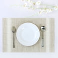 thumbnail image 1 of Uxcell Heat Resistant Removable PVC Table Woven Placemat Pure Beige 4Pack, 1 of 7