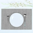 thumbnail image 1 of Uxcell Heat Resistant Removable Table Woven Placemats Gray 4Pack, 1 of 7