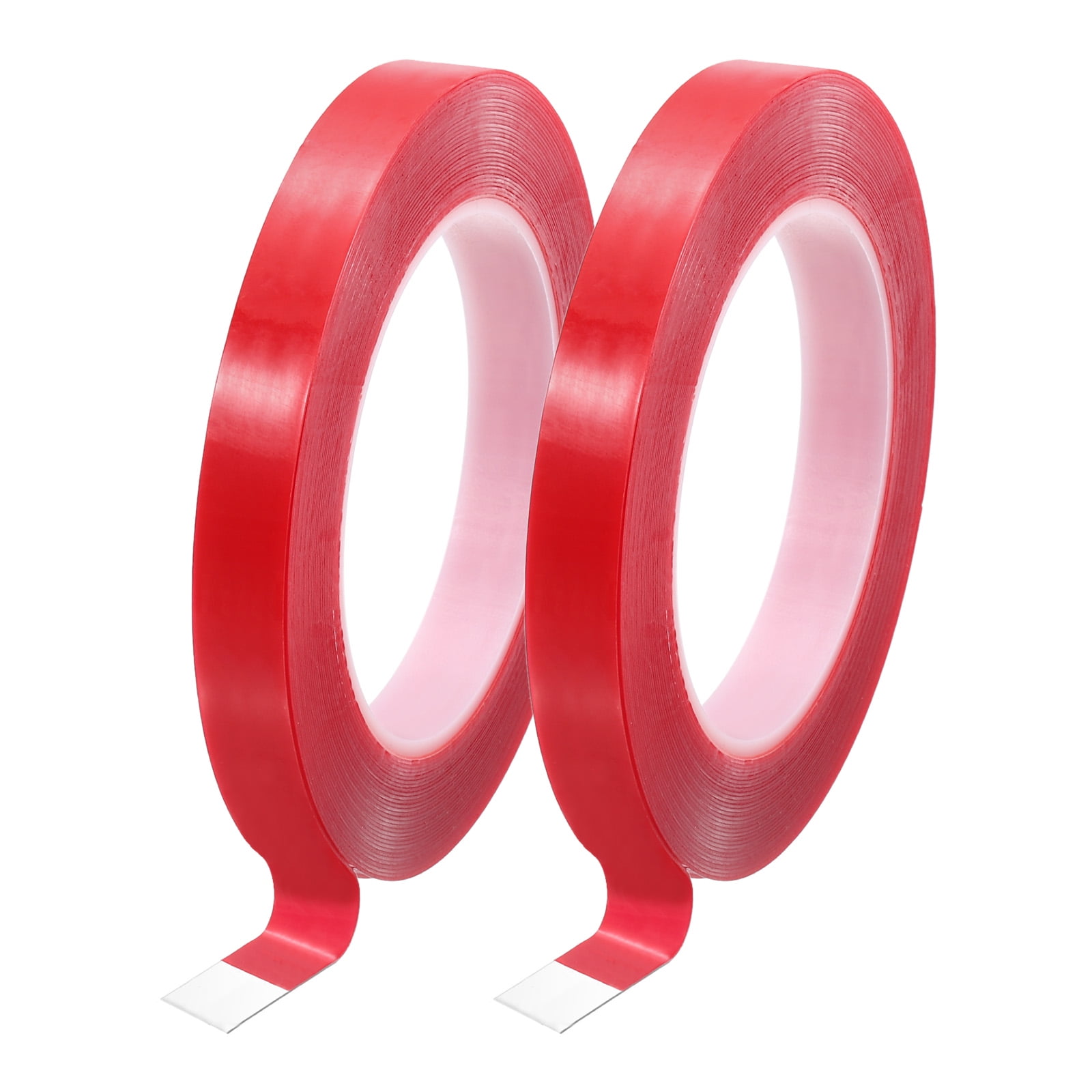 Uxcell Heat Resistant Tape, 32.8ft x 0.31 Inch Double Sided Adhesive Tape 0.5mm Thick Red for